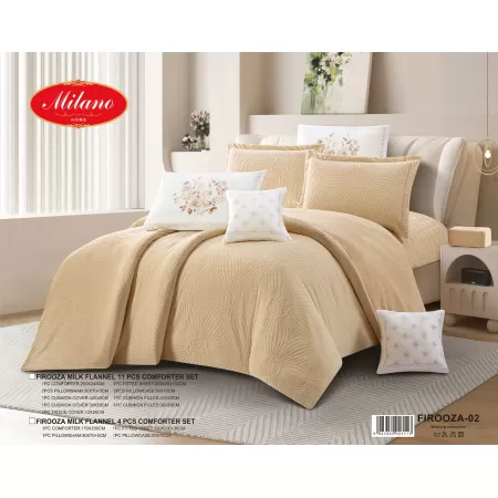 Comforter Firooza Milk Flannel 11 pcs Set Comforter Firooza Milk Flannel 11 pcs Set